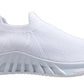 Ronda Womens Ladies Slip On Sports Trainers Sneakers Shoes White