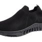 Ronda Womens Ladies Slip On Sports Trainers Sneakers Shoes Full Black
