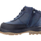 Jayden Kids fleece Hi top trainers Ankle boots Navy