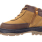 Jayden Kids fleece Hi top trainers Ankle boots Camel brown