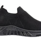 Ronda Womens Ladies Slip On Sports Trainers Sneakers Shoes Full Black