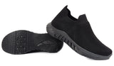 Ronda Womens Ladies Slip On Sports Trainers Sneakers Shoes Full Black