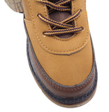 Jayden Kids fleece Hi top trainers Ankle boots Camel brown