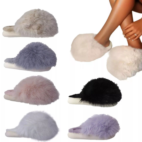 Ultra Fluffy Faux Fur Women's Slippers Cozy & Stylish