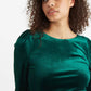 Louche Salli Velvet Ruched Side Mini Dress