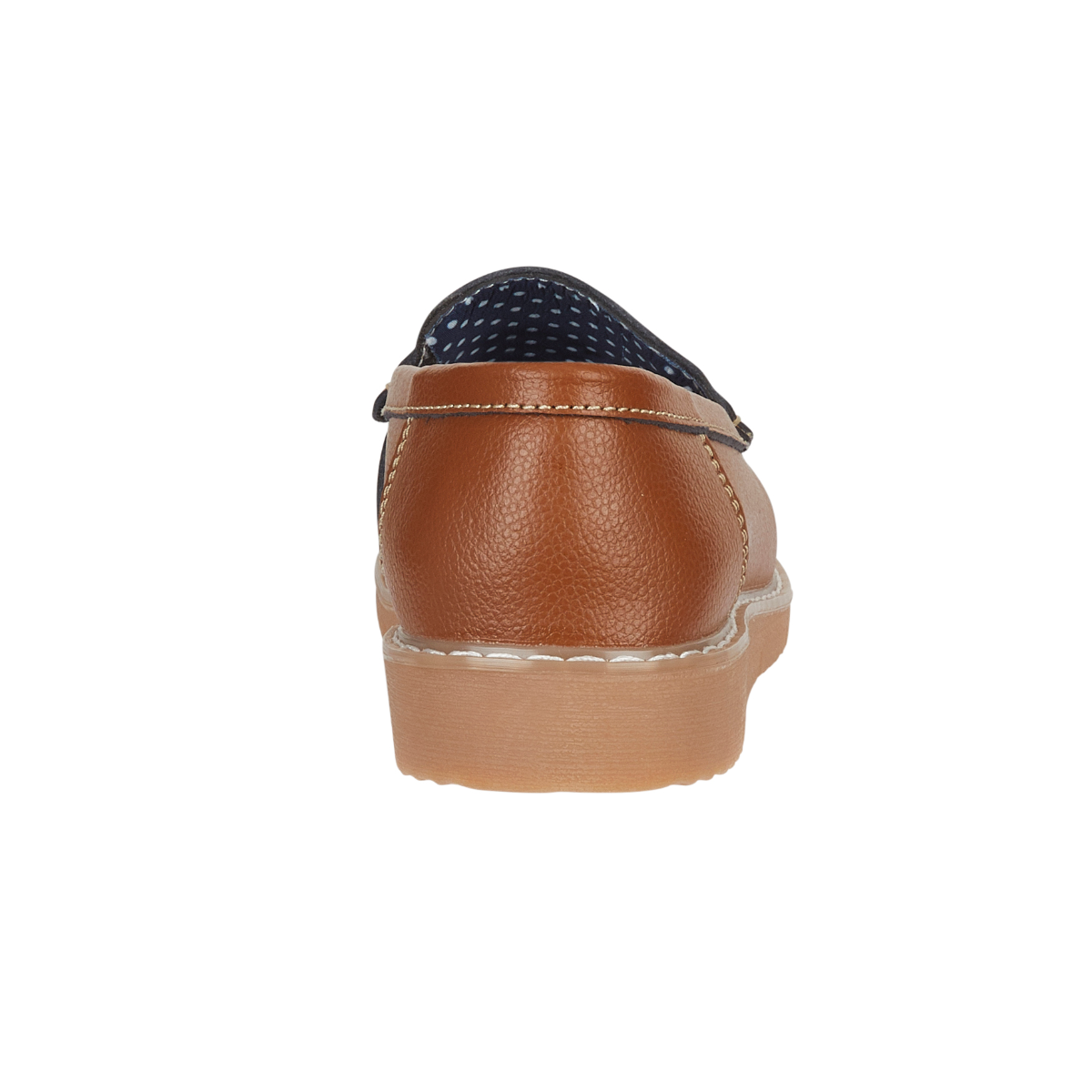 Shore Stylish Comfortable Ladies Leather Saddle Trim Loafers  Tan, Navy, Black, and White