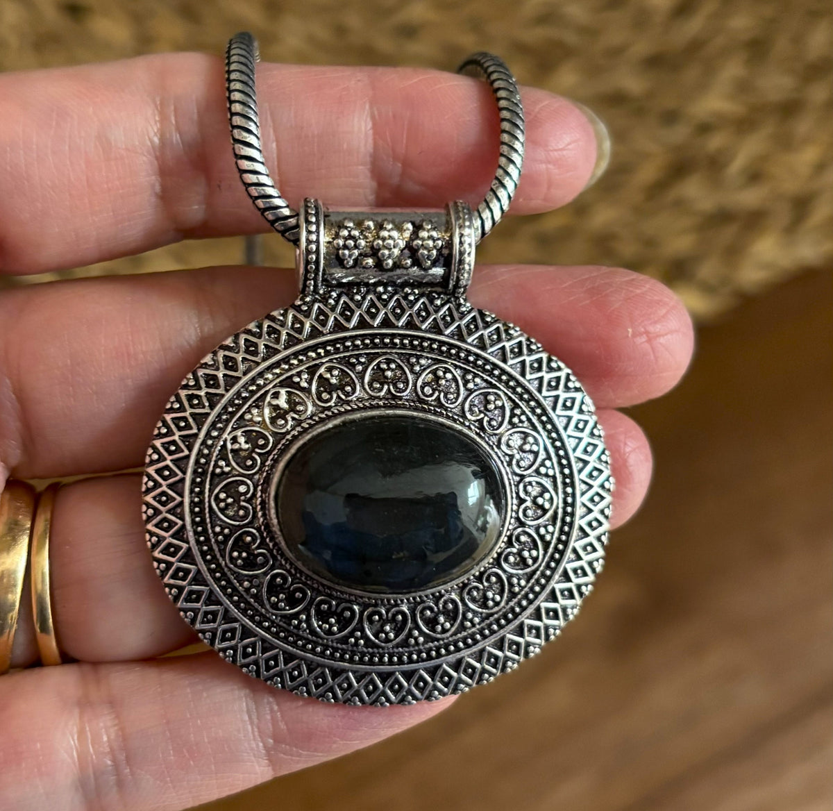 Heart of the Ancients Turquoise Pendants - Gold and Silver