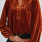 Elegant Skobeloff Beaded Velvet Blouse for Sophistication