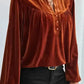 Elegant Skobeloff Beaded Velvet Blouse for Sophistication