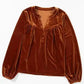 Elegant Skobeloff Beaded Velvet Blouse for Sophistication