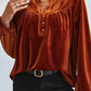 Elegant Skobeloff Beaded Velvet Blouse for Sophistication