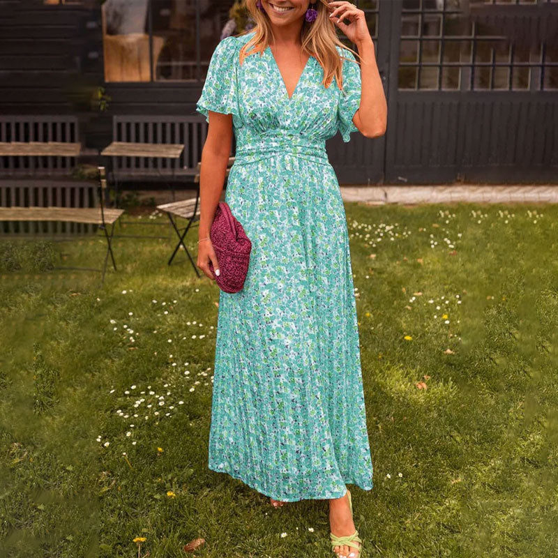Elsie - Classic V-Neck Dress