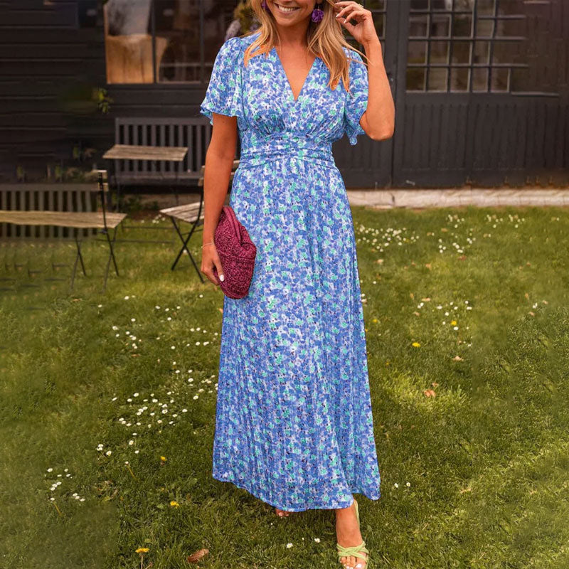 Elsie - Classic V-Neck Dress