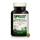 Standard Process Organically Bound Minerals - Supports Thyroid Function & Nervous System Health - 180 Tablets