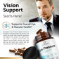 Sunergetic Premium Eye Pressure Support Supplement - Saffron, Lutein, Zeaxanthin, Bilberry & Pine Bark (2 x 30 capsules)