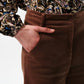 Tim Baby Cord Straight Cut Trousers - Mole