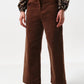 Tim Baby Cord Straight Cut Trousers - Mole