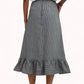 Ramona Ticking Stripe Midi Skirt