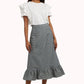 Ramona Ticking Stripe Midi Skirt