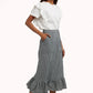 Ramona Ticking Stripe Midi Skirt