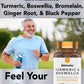 tnvitamins Turmeric & Boswellia Complex (180 Capsules) – Ginger Root, Bromelain & Black Pepper | Joint-Ease Formula | USA Made (Pack of 2)