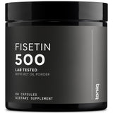 Toniiq Ultra High Purity Fisetin 500mg | 98%+ Purified, MCT-Enhanced Absorption | 60 Capsules