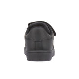 Torpedo Boys' Black School Shoes  Faux Leather Trainer with Easy Strap & Comfort Sole