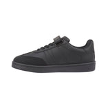 Torpedo Boys' Black School Shoes  Faux Leather Trainer with Easy Strap & Comfort Sole