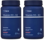 Trace Minerals Vitamin D3 + K2 Gummies | 5,000 IU D3 + 50 mcg K2 | Vegan, Sugar Free, Gluten Free | 60 Servings (Pack of 2)