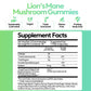 Troop Mushroom Lion's Mane Gummies for Focus & Mood | Vegan Peach Mango, 60 Count