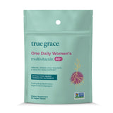True Grace One Daily 40+ Multivitamin with Fermented Minerals, Organic Adaptogens & Mushrooms - Non-GMO, Gluten & Soy Free, 90 Vegan Tablets