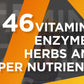 Turbo Power Liquid Vitamin Plus – 47 Vitamins, Enzymes, D3, C, A & Zinc for All Ages