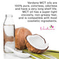 Verdana USDA Certified Organic Coconut MCT Oil – Fractionated Coconut Oil, No Palm Kernel Used, Kosher, Non-GMO, Food Grade – 1 Gallon