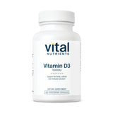 Vital Nutrients Vitamin D 5000 IU D3 Supplement – Supports Bones, Teeth & Immunity | Gluten, Dairy & Soy Free | 180 Capsules