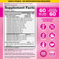 Vital Flora Probiotics for Women – 60 Billion CFU, 60 Strains, Organic Prebiotics | Vital Planet