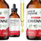 Wild & Organic Cayenne Pepper Tincture - Digestive Support, 4 oz x 2 - Vegan, Alcohol-Free