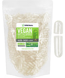 XPRS Nutra Vegan Size 000 Empty Capsules – 1000 Count Clear Veggie Capsules for DIY Filling