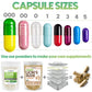 XPRS Nutra Vegan Size 000 Empty Capsules – 1000 Count Clear Veggie Capsules for DIY Filling
