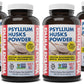 Yerba Prima Psyllium Husks Powder - 4 x 12 oz Pack (New Label) - Natural Fiber for Regularity & Gut Health
