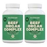 Zen Principle Grass-Fed Beef Organs Supplement – Desiccated Liver, Heart, Kidney & More | 2-Pack NZ Pasture-Raised