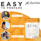 Zurvita Zeal for Life Wellness Drink Mix – Mango Flavor, Gluten-Free & Vegan (30 Servings, 420g)