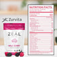 Zurvita Zeal for Life 30-Day Wellness Bag - Wild Berry (Guarana Free) • 420 g
