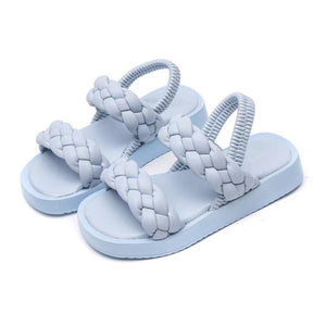 Harper Girls Kids Strappy Slingback Gladiator Sandals Blue