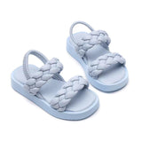 Harper Girls Kids Strappy Slingback Gladiator Sandals Blue