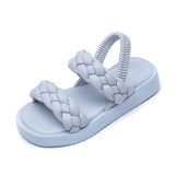 Harper Girls Kids Strappy Slingback Gladiator Sandals Blue