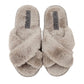 Mojito Ladies Open Toe Cross Over Mules Beige