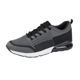 Strike Mens Lace Up Comfort Trainers Grey