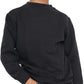 Boys Girls School Classic Sweater Kids Plain Fleece Longe Sleeve Sweatshirt Jumper Black