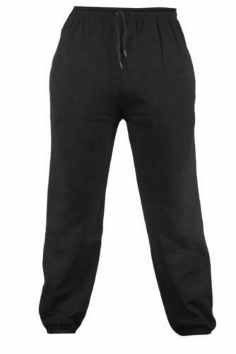 Unisex Tracksuit Plain Jogger Bottoms Black