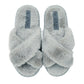 Mojito Ladies Open Toe Cross Over Mules Grey